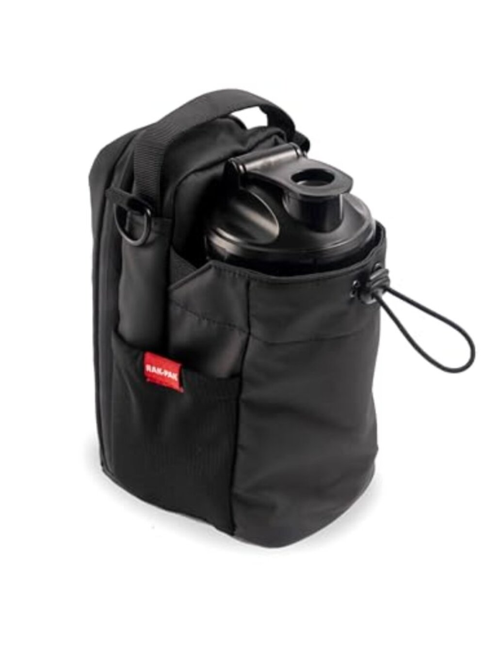 Magnetic Gym Bag Water Bottle Holder with Strap & Phone Pocket